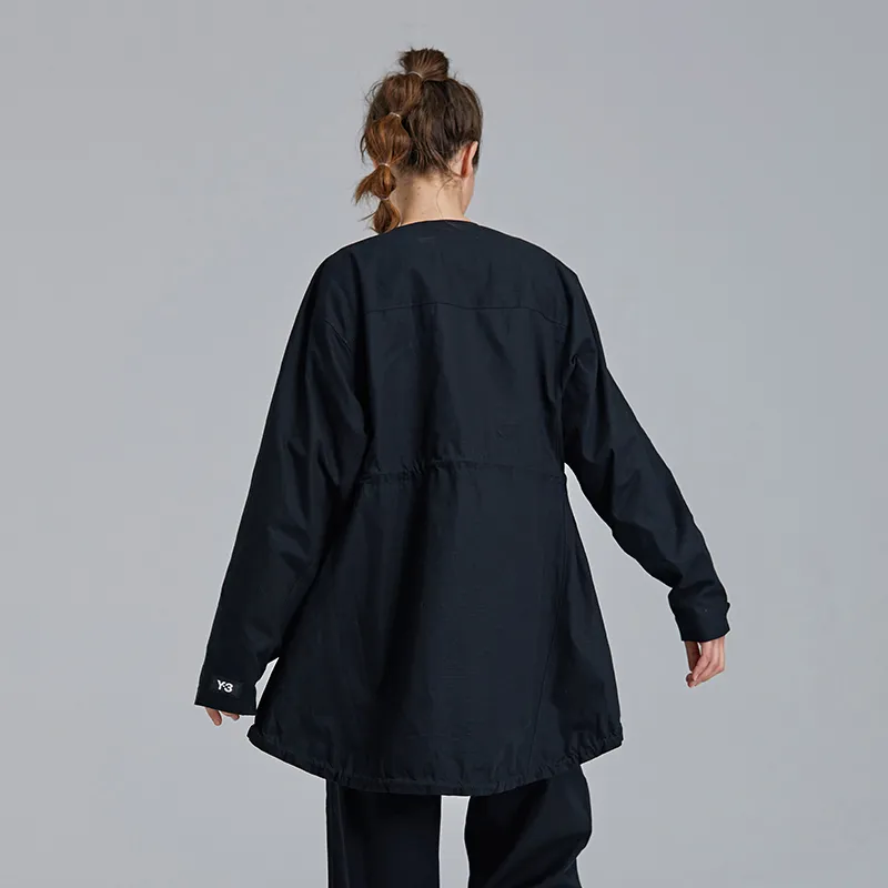 Y 3 Trench Coats Women's Black-2