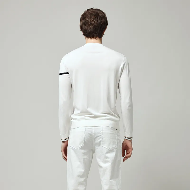 RARE Long Sleeved Knitwear Men's White-5