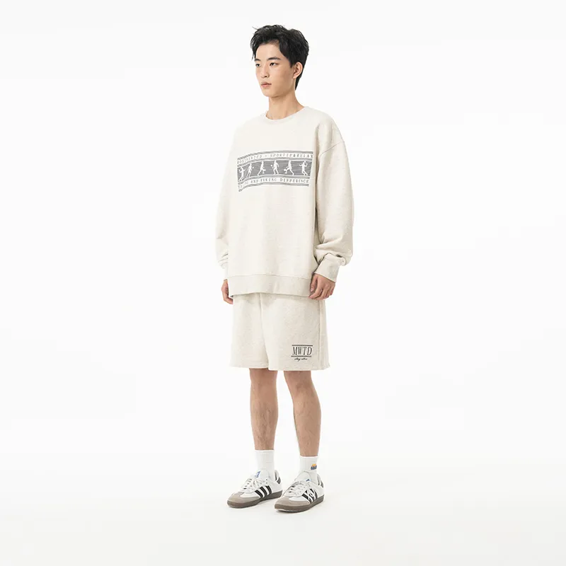 MostwantedLab Casual Shorts Unisex Light Heather Gray-6