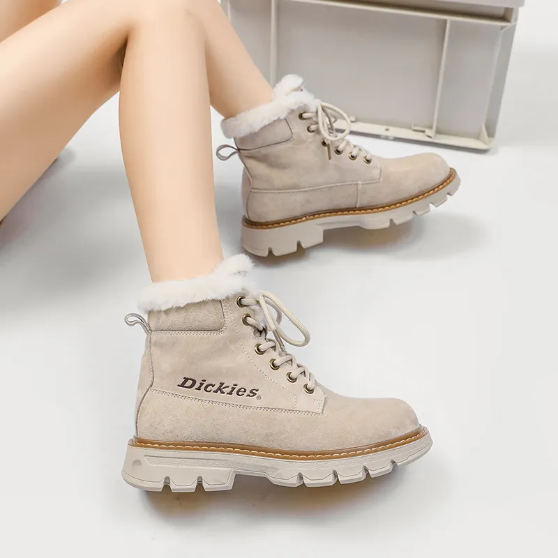 Dickies Martin Boots Women's Beige-8