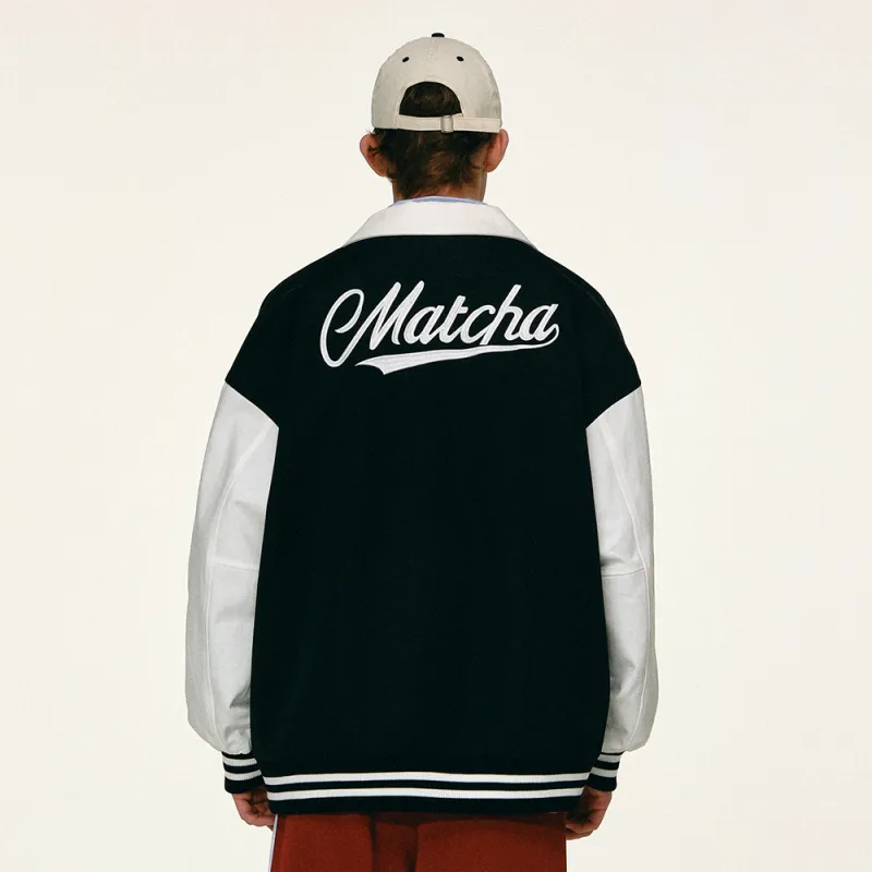 MATCHA STORY Baseball Jerseys Unisex Black-3