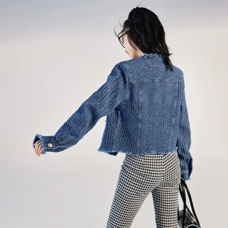 EPTISON WOMAN Denim Jackets Women's Denim Blue-2