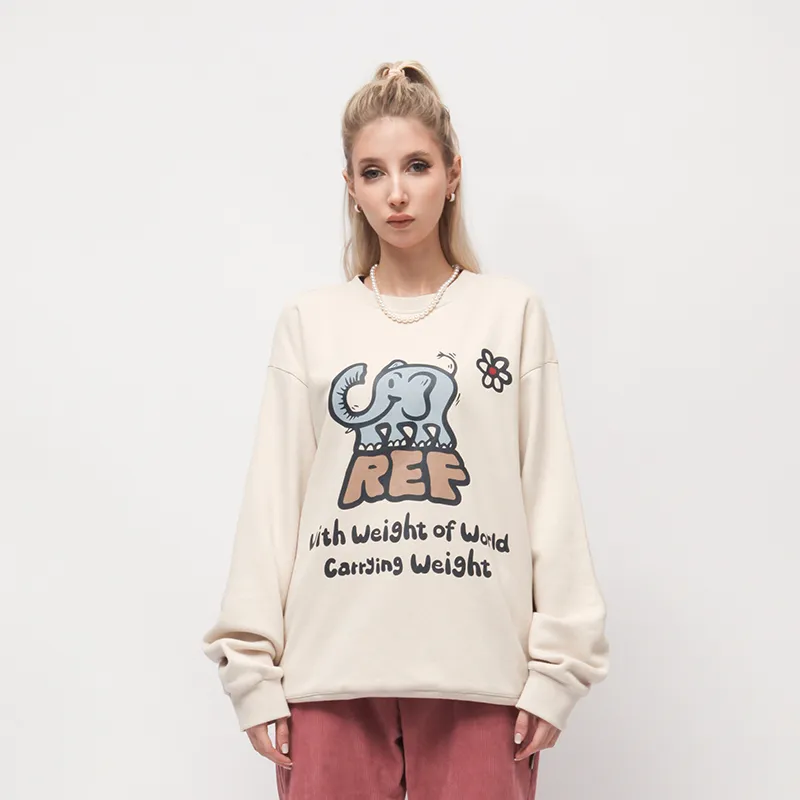 EMPTY REFERENCE Sweatshirt Unisex Ecru-2