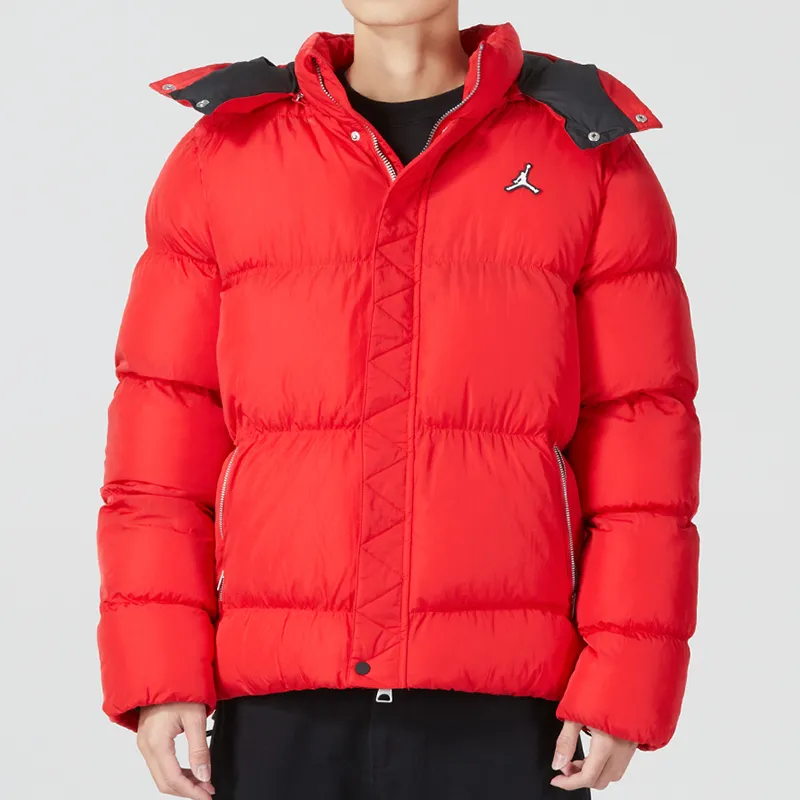 Jordan Puffer Jackets Men Red-3