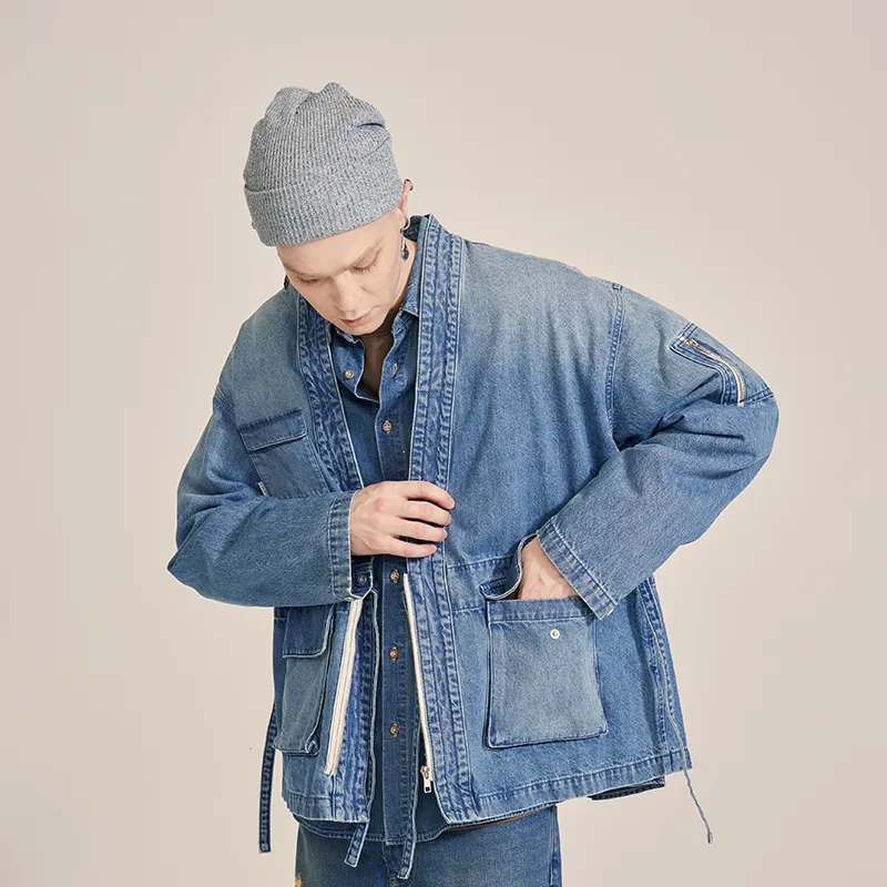 Prth Promethean Denim Jackets Unisex Light Blue-13