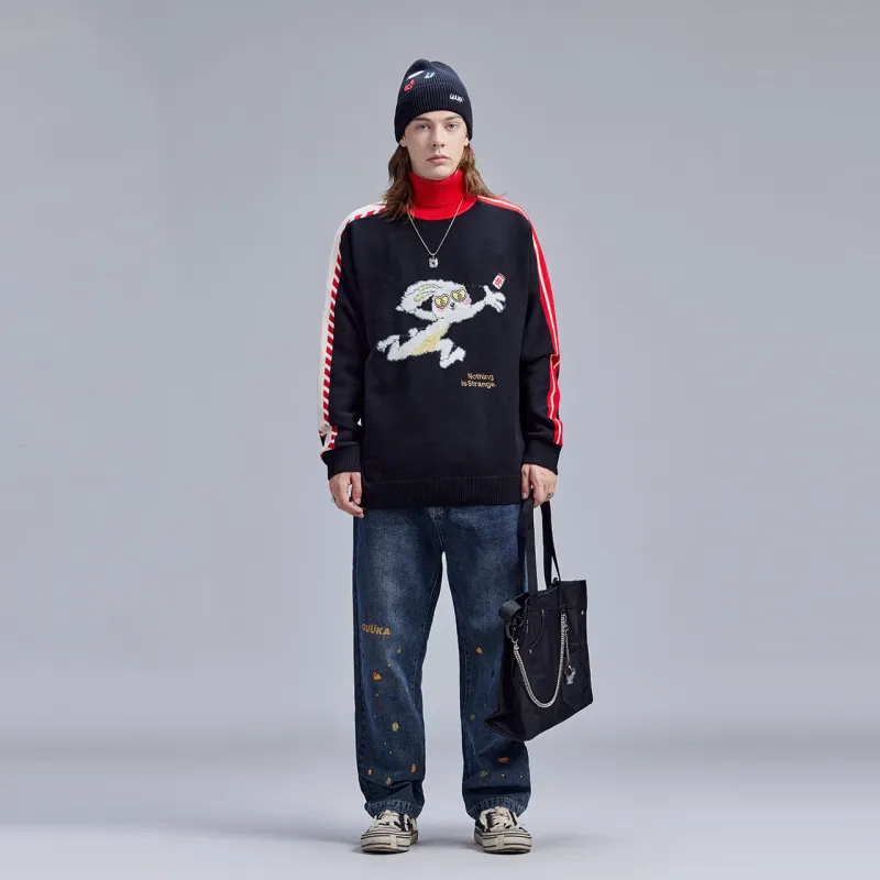Guuka Loose Fit Knitwear Women's Black-3