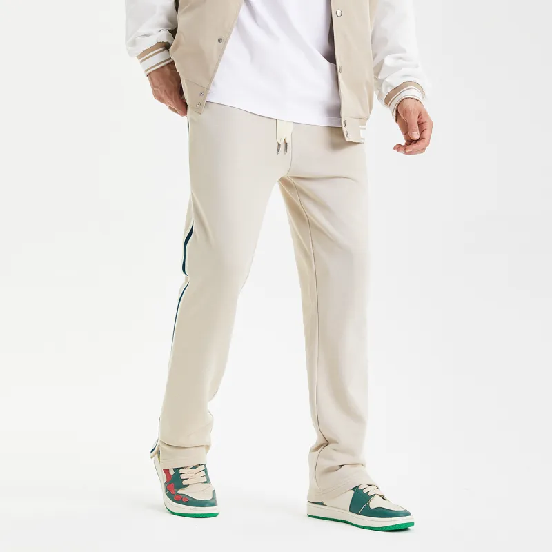 GUKUUL Straight Casual Pants Unisex Apricot-3