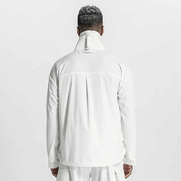 NORVINCY Outerwear Trendy Brand Half Open Collar Without Hood Sweatshirt Unisex-8