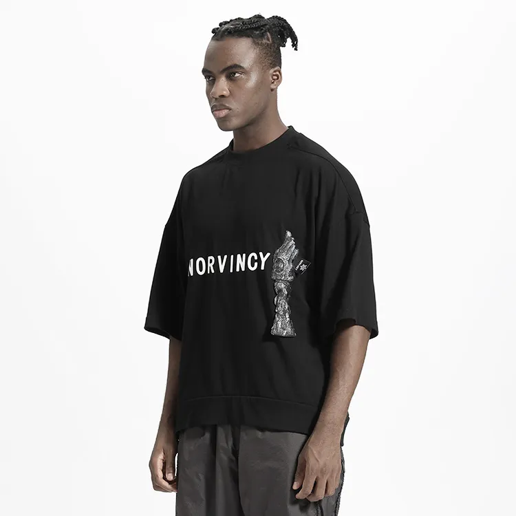 NORVINCY Comfortable And Breathable Sweat Wicking 100% Cotton Short Sleeved T Shirts Unisex-3