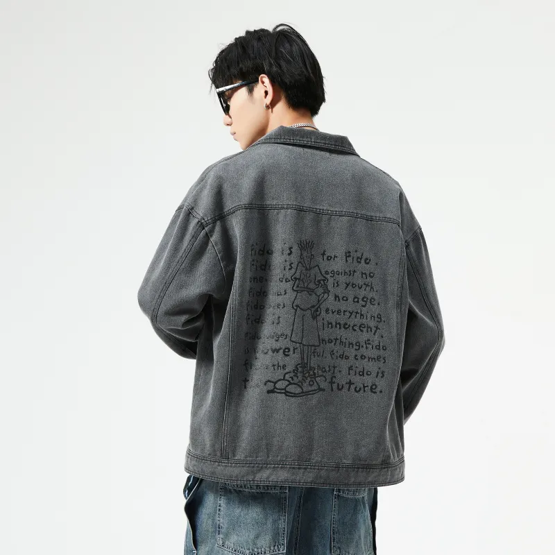 FIDO DIDO Denim Jackets Unisex-8