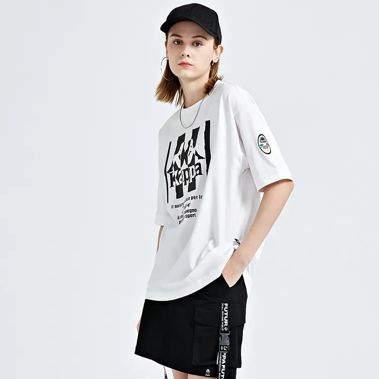 Kappa Drop Shoulder Sleeve T-Shirt Unisex Bleach-5