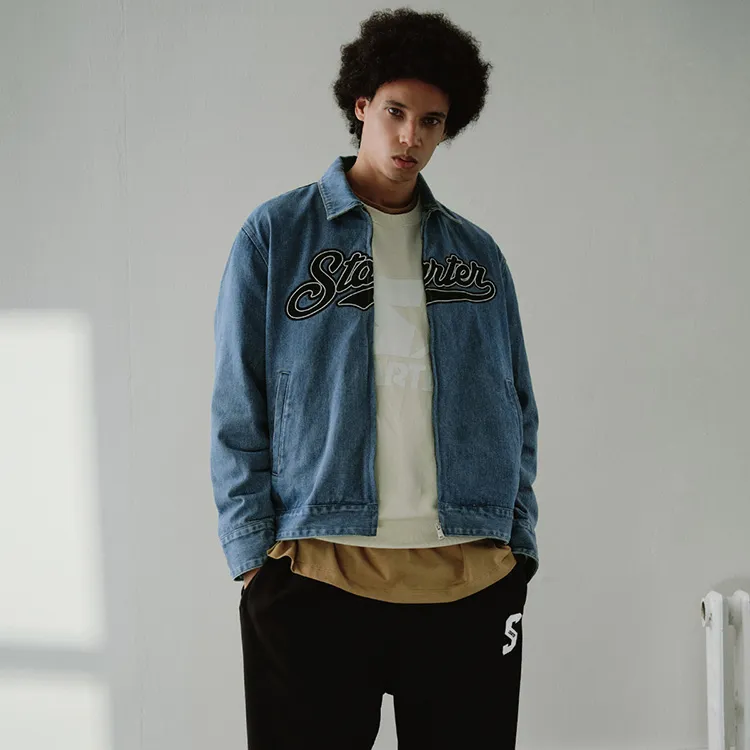 STARTER Denim Jackets Unisex Denim Blue-9