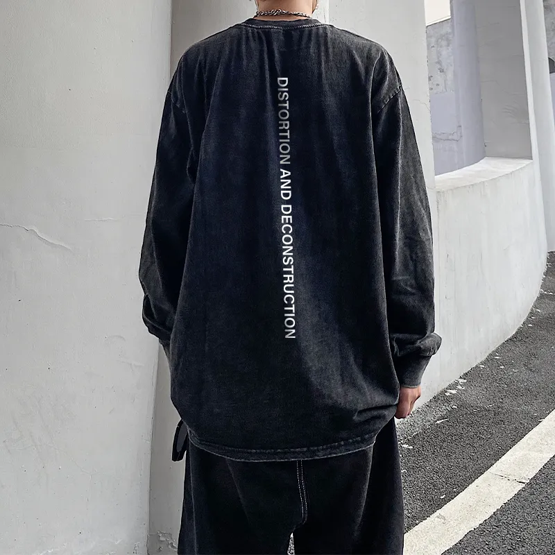 SFTTR Long Sleeved T Shirt Unisex Black-3
