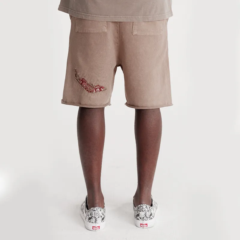 SSSAINT LOUIS Casual Shorts Unisex Khaki-3