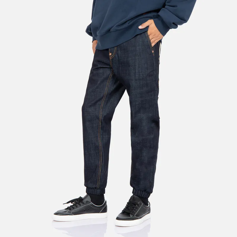EVISU Casual Pants Men's Denim Blue-3
