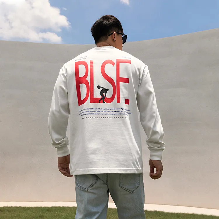 BLUESFLY Long Sleeved T Shirt Men's-4