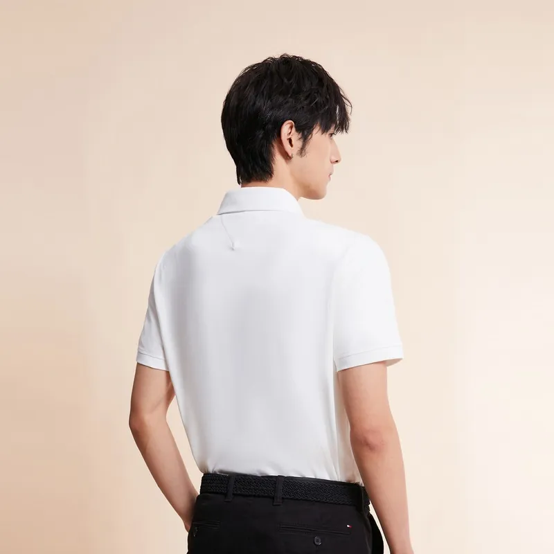 Tommy Hilfiger Polo Shirt Men's Cloud Bath White-2
