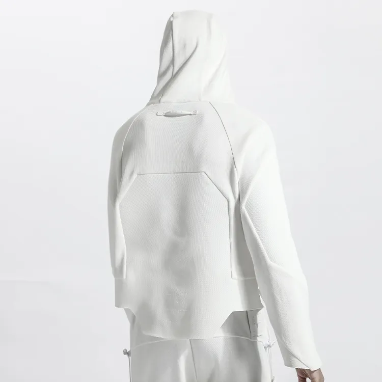 NORVINCY Solid Color Raglan Sleeve Hoodie Unisex-5