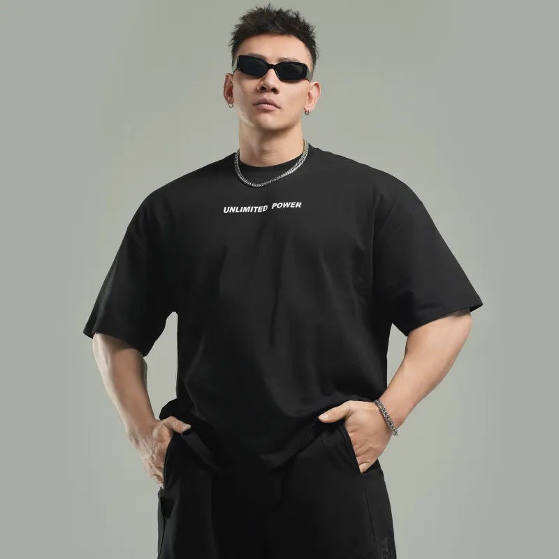 LUJIAMEN T-Shirt Unisex Black/White/Dark Gray/Dark Gray-2