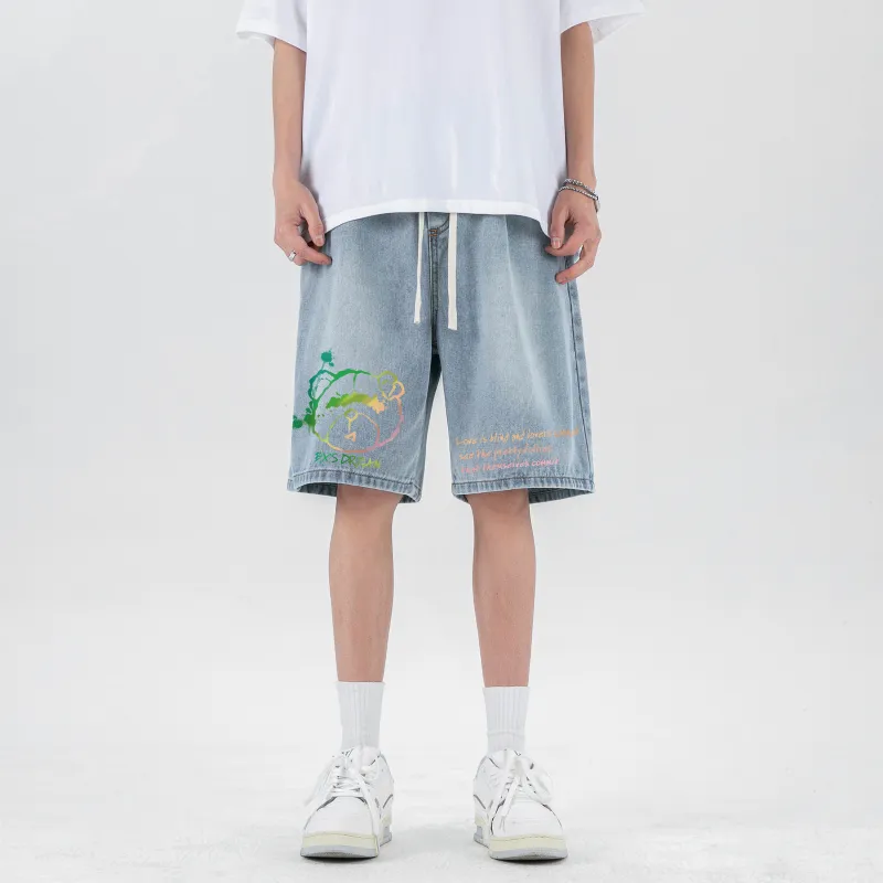 B.X Denim Shorts Unisex-6