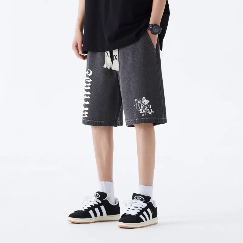 B.X Denim Shorts Unisex-14