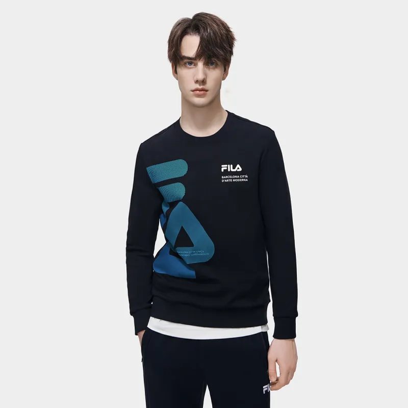 FILA Sweatshirts Men Jet Black-2