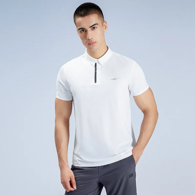 Erke Polo Shirts Men True White-4