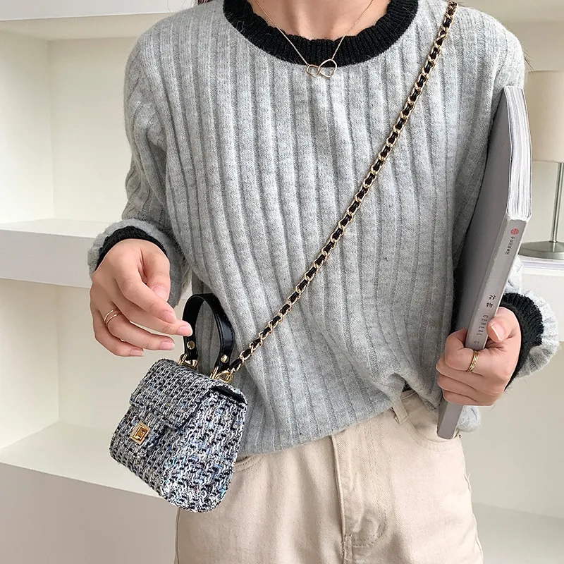 JANE KLAIN PU Leather Cell Phone Pouch Crossbody Bag Shoulder Bag Handbag Mini Women's Apricot/Blue/Black-4