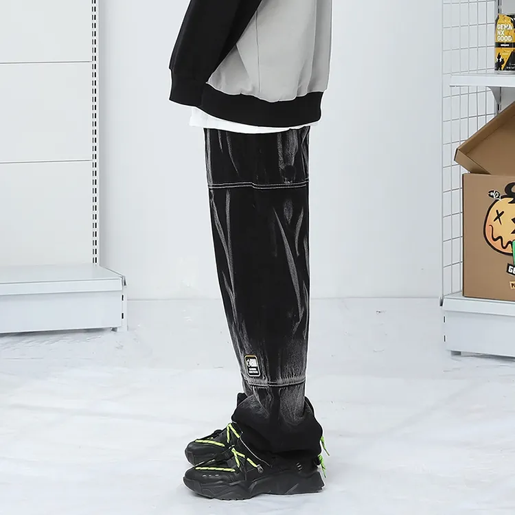 GENANX Jeans Unisex Black-4