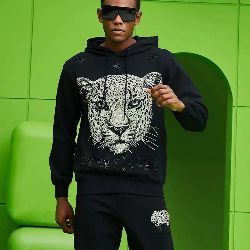 TCH Sweatshirts Unisex Black With Silver Logo-3