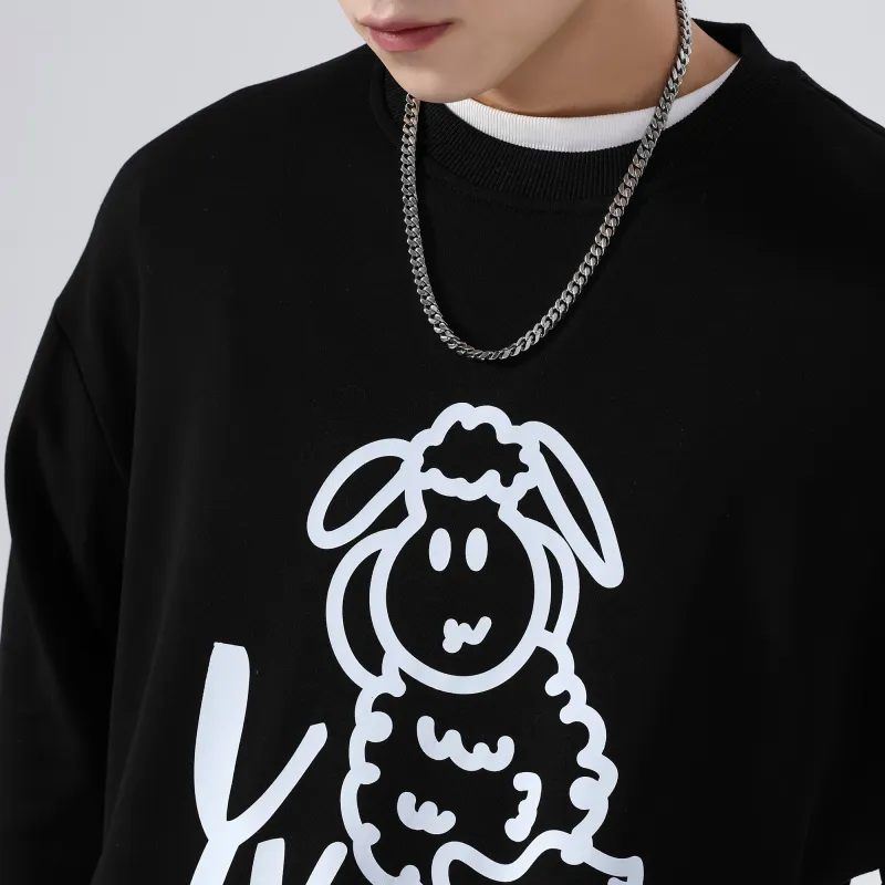 Yvette Sweatshirts Unisex Black-4