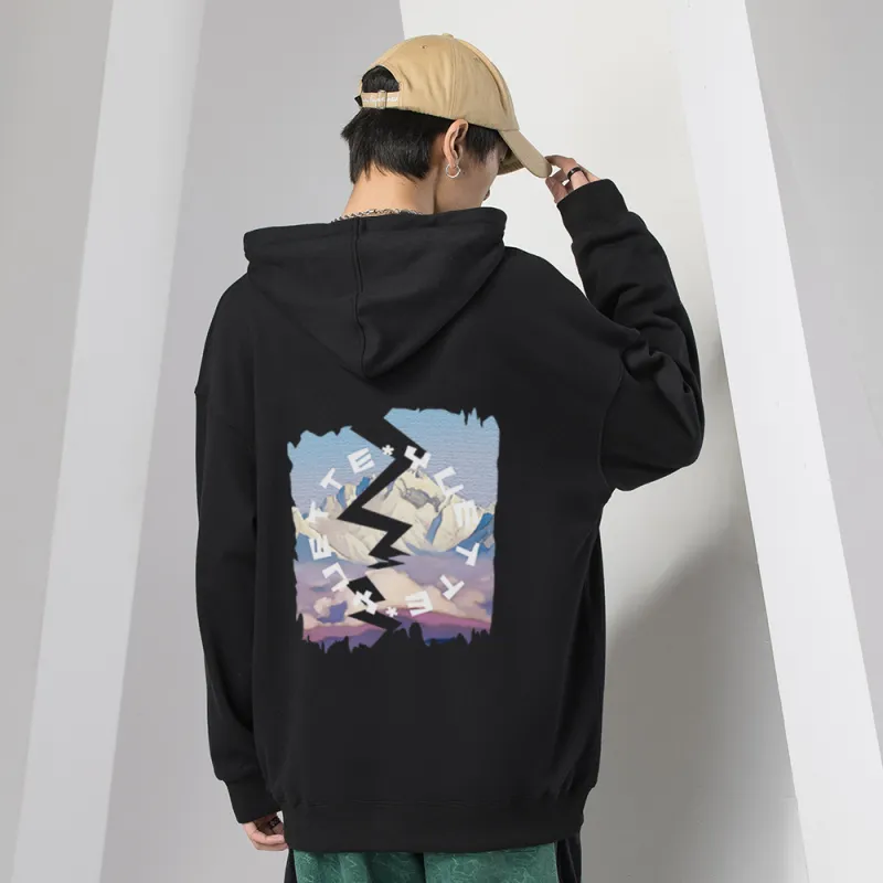 Yvette Hooded Loose Fit Sweatshirt Unisex-3