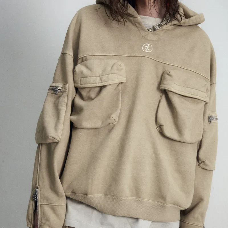 Createexploreexpandconquer Garment dyed Hoodie-4