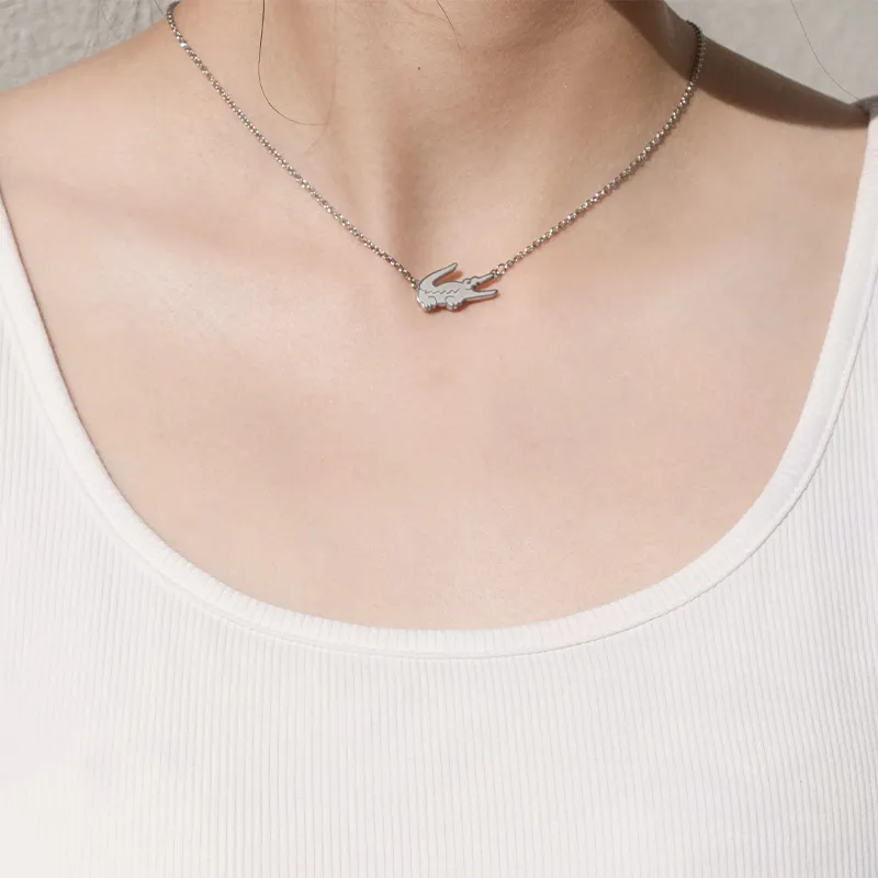 LACOSTE Stainless Steel Material Necklaces Women's-4