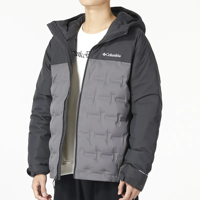 Columbia Grand Trek™ II Down Hooded Jacket Down Jacket Men's Gray-4