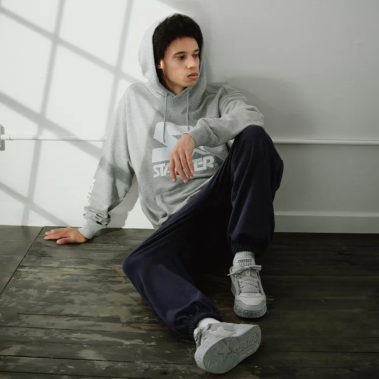 STARTER Sweatshirts Unisex New Light Heather Gray-3