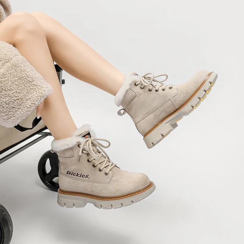 Dickies Martin Boots Women's Beige-6