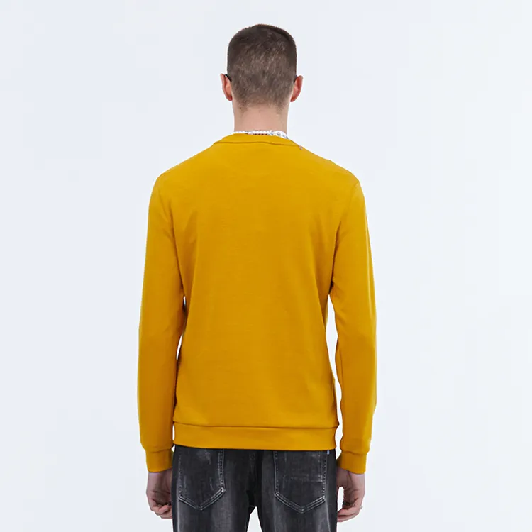 DAVID NAMAN Sweatshirts Men Yellow-5