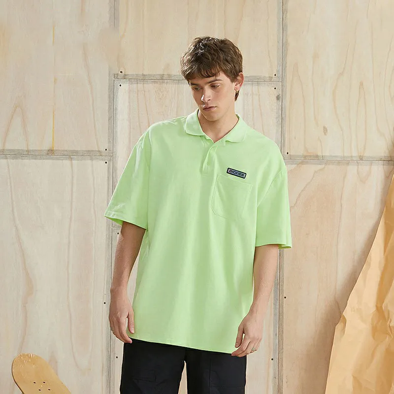 Dickies Polo Shirts Unisex Yellow Green-2