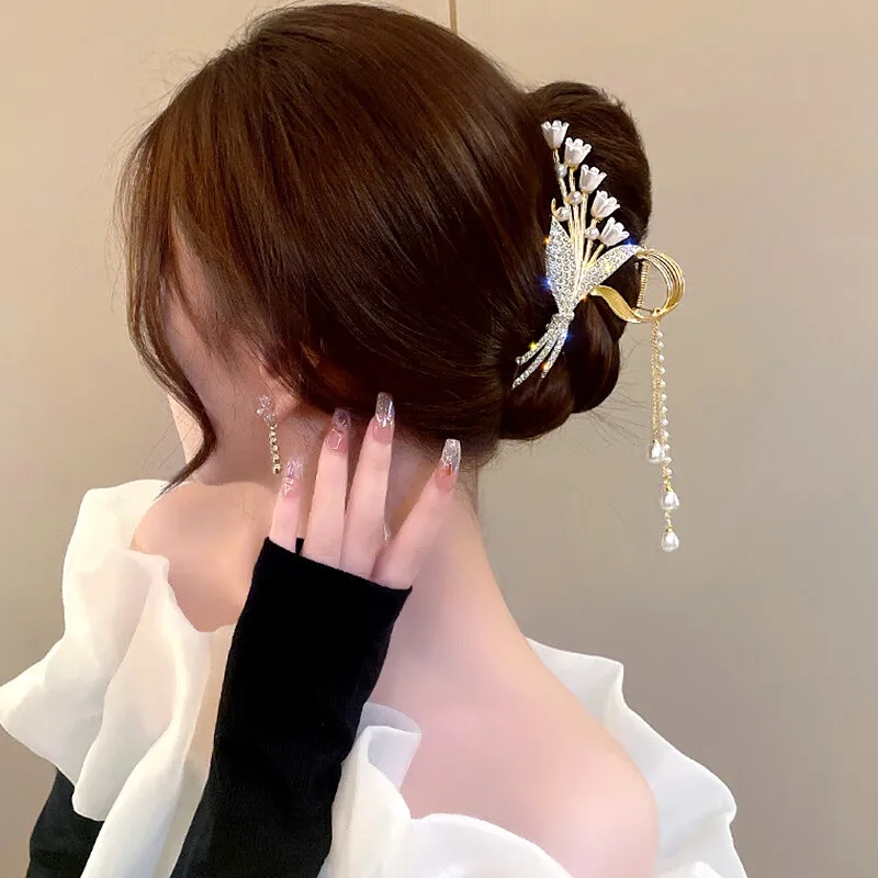 SENDME Alloy Hair Clips Women's-5