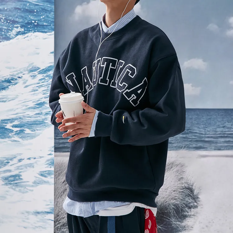 Nautica White Sail Sweatshirt Unisex-9