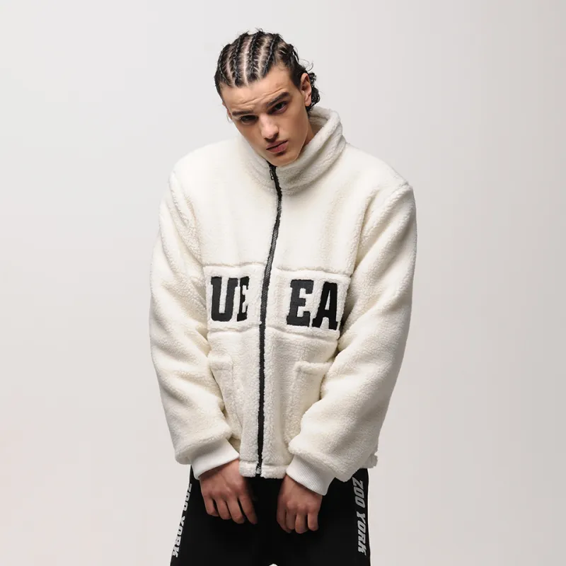 Zoo York FW22 Letter Stand Collar Loose Fit Puffer Jacket Men's White-2