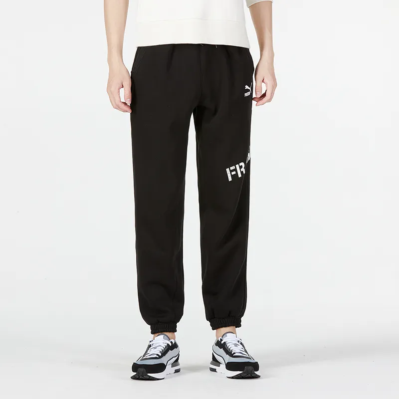 PUMA CLASSICS Knitted Sweatpants Men Black-2