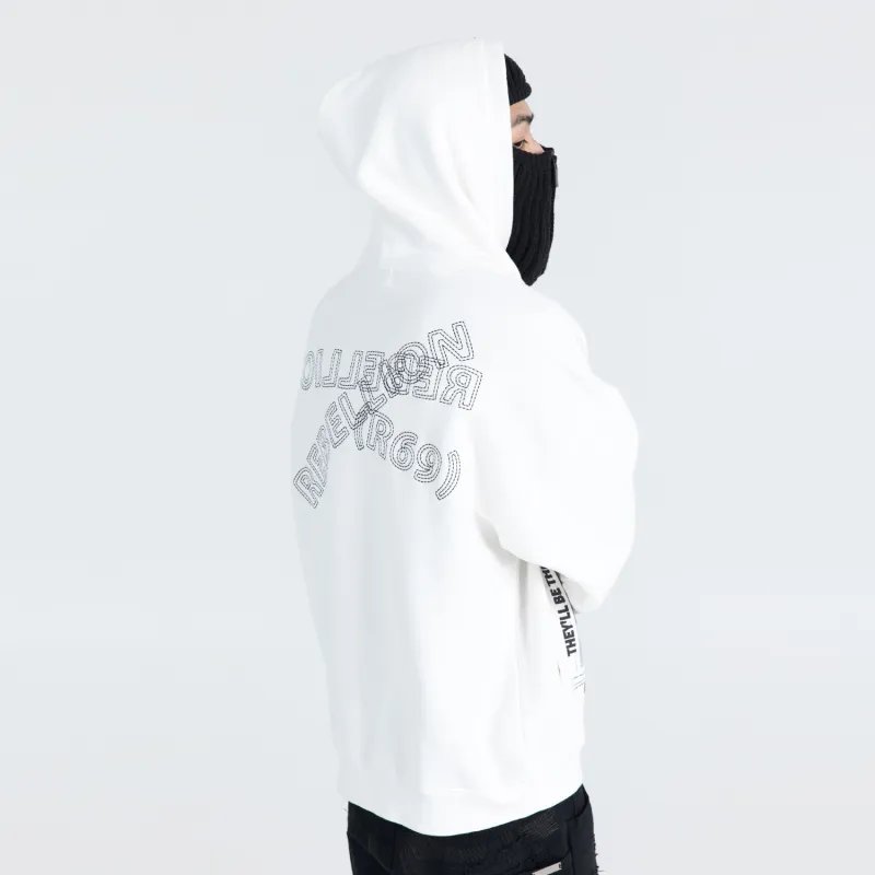 R69 Hooded Loose Fit Sweatshirt Unisex-2