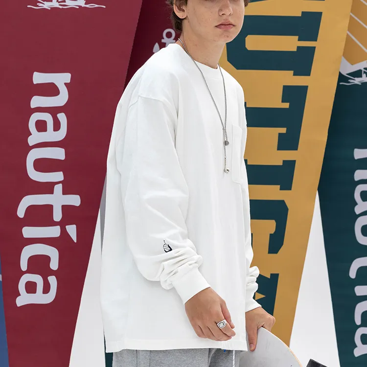 Nautica White Sail T Shirt Unisex-4