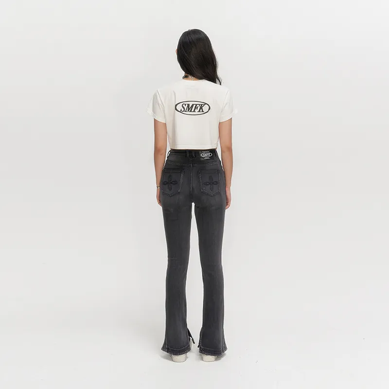 SMFK Jeans Women's Denim Black-3