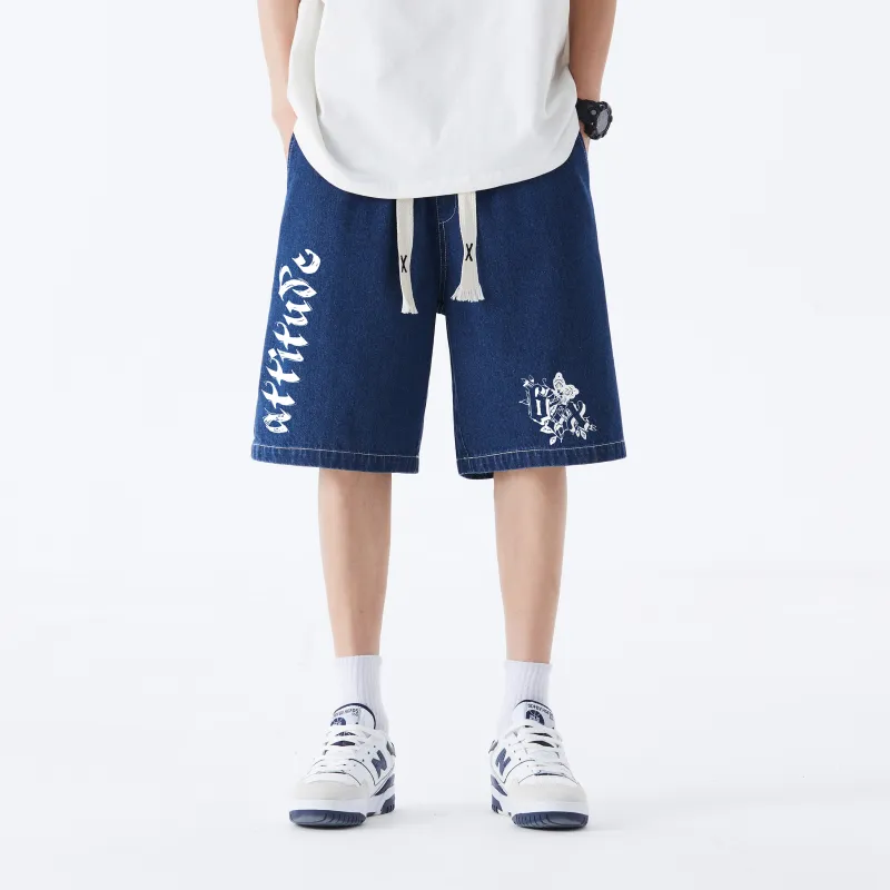 B.X Denim Shorts Unisex-6