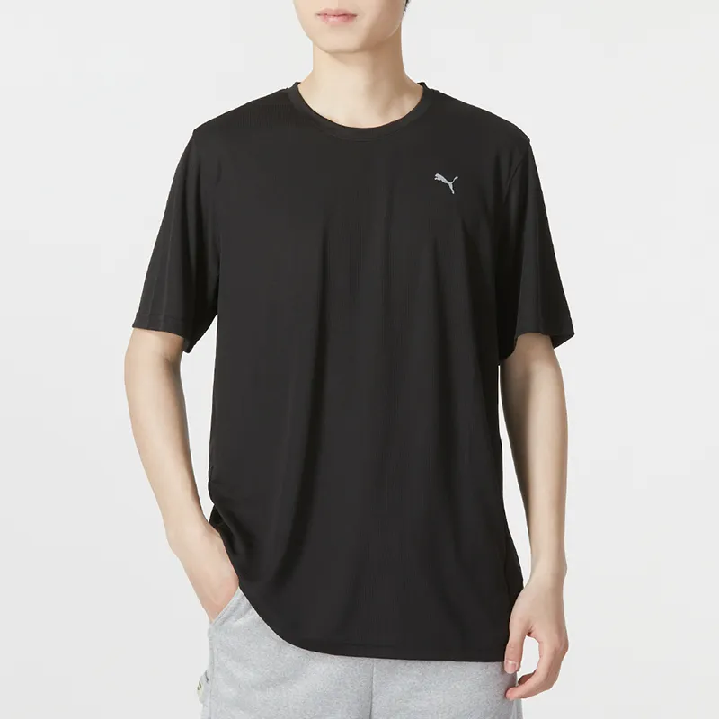 PUMA Drop Shoulder Sleeve T-Shirt Men's Black-3