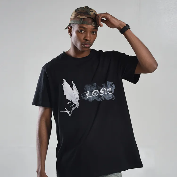 VLONE Smoke Demon Series T Shirt Unisex Black-5