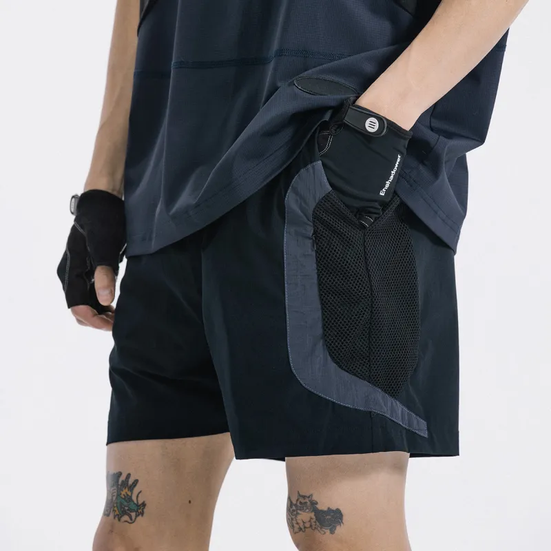 ENSHADOWER Cargo Shorts Unisex Navy Blue-5